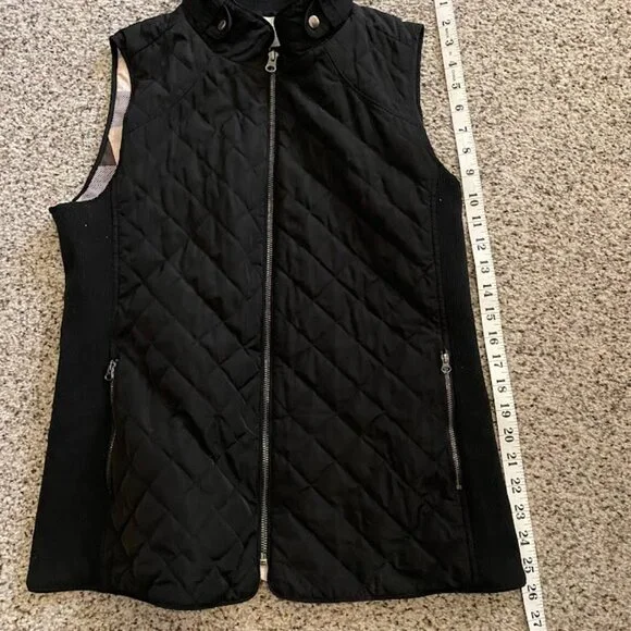 Market & Spruce women's black quilted vest, size M - Picture 3 of 10